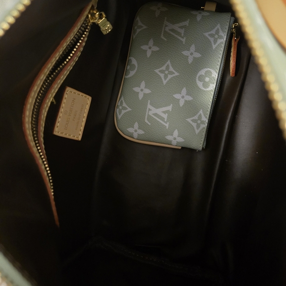 L V Green Monogram Handbag Speedy 25cm - Picture 6 of 6